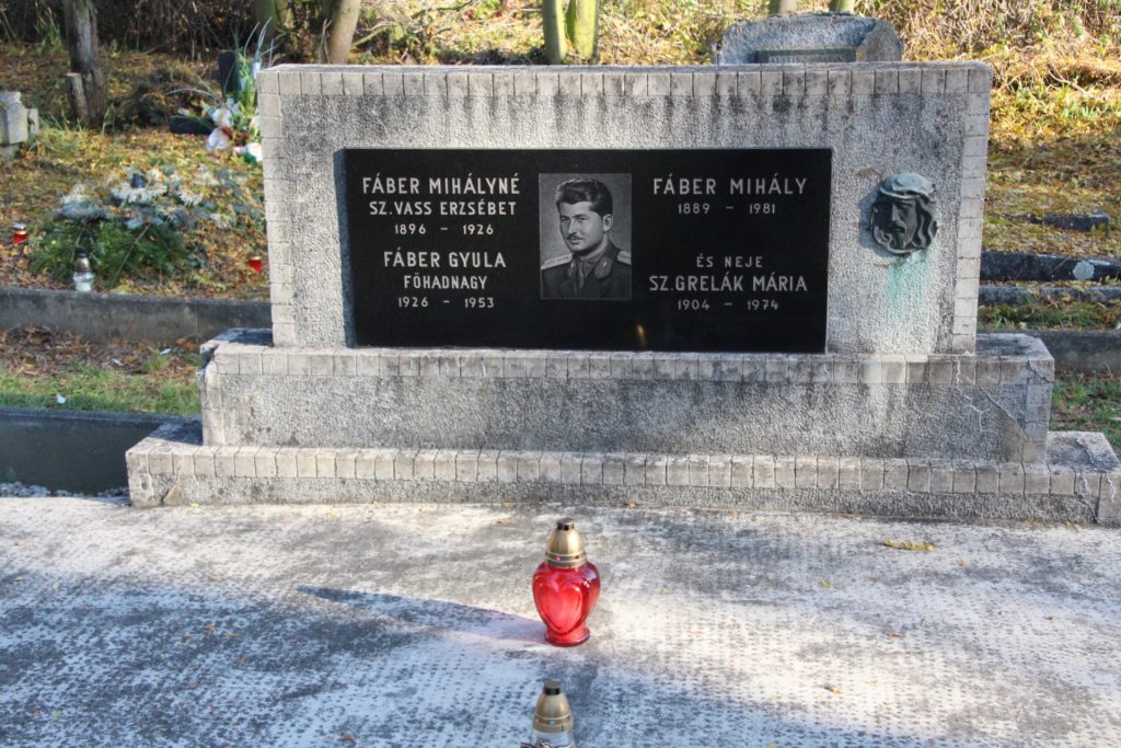 Faber Gyula főhadnagy sírja
